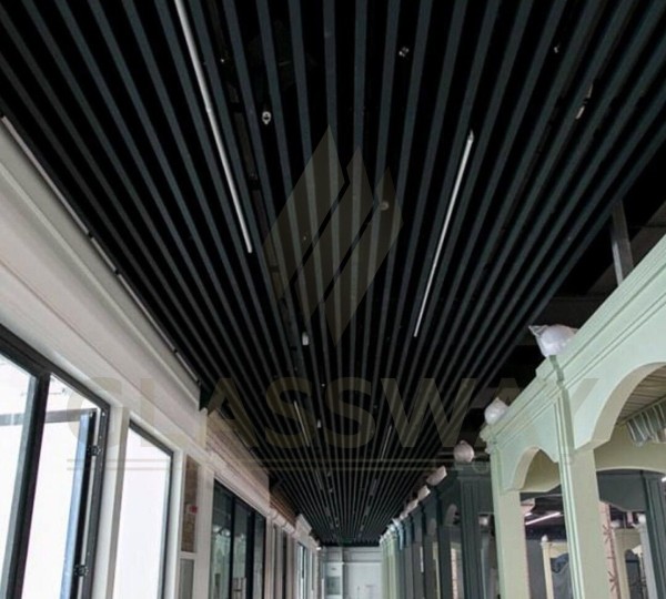 Реечный потолок Бард МультиКуб Zn, 0.5, 120х30 черный RAL 9005