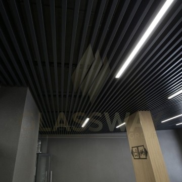 Реечный потолок Бард МультиКуб Zn, 0.5, 30х160 черный RAL 9005