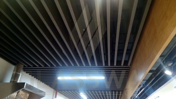 Реечный потолок Бард МультиКуб Zn, 0.5, 40х30 графит RAL 7024