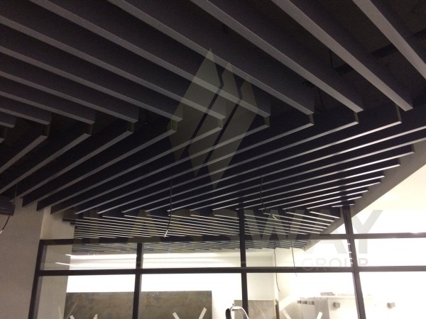 Реечный потолок Бард МультиКуб Zn, 0.5, 60х60 графит RAL 7024