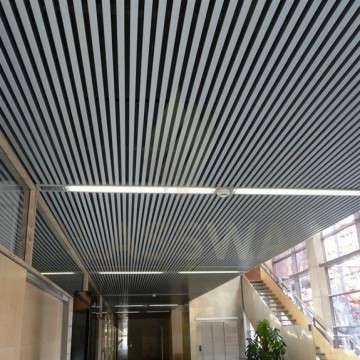 Реечный потолок Бард МультиКуб Zn, 0.5, 100х30 Бело-алюминиевый RAL 9006