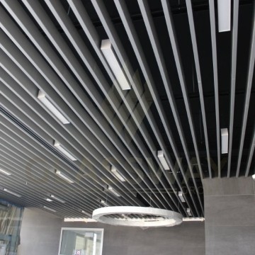 Реечный потолок Бард МультиКуб Zn, 0.5, 150х50 Бело-алюминиевый RAL 9006
