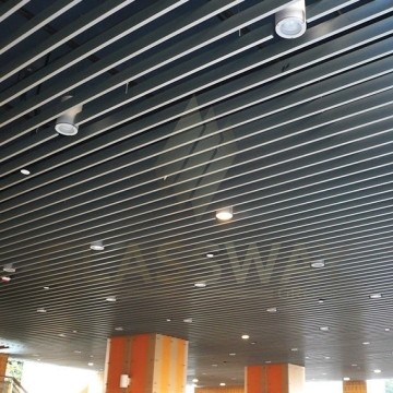 Реечный потолок Бард МультиКуб Zn, 0.5, 30х150 Бело-алюминиевый RAL 9006