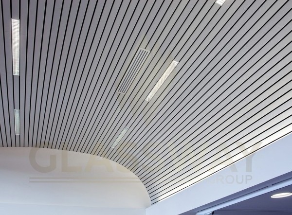 Реечный потолок Бард МультиКуб Zn, 0.5, 30х50 Бело-алюминиевый RAL 9006