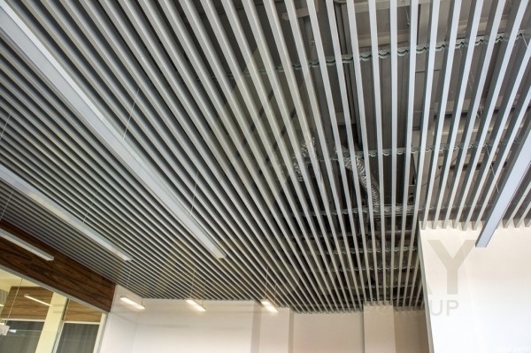Реечный потолок Бард МультиКуб Zn, 0.5, 40х50 Бело-алюминиевый RAL 9006