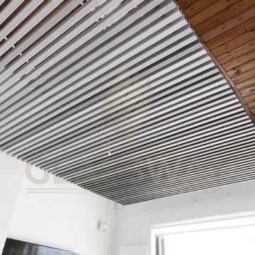 Реечный потолок Бард МультиКуб Zn, 0.5, 40х60 Бело-алюминиевый RAL 9006