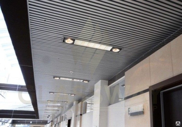Реечный потолок Бард МультиКуб Zn, 0.5, 40х90 Бело-алюминиевый RAL 9006