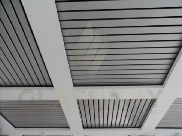 Реечный потолок Бард МультиКуб Zn, 0.5, 50х110 Бело-алюминиевый RAL 9006
