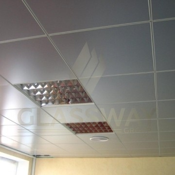 Кассетный потолок Cesal металлик MClook 595х595