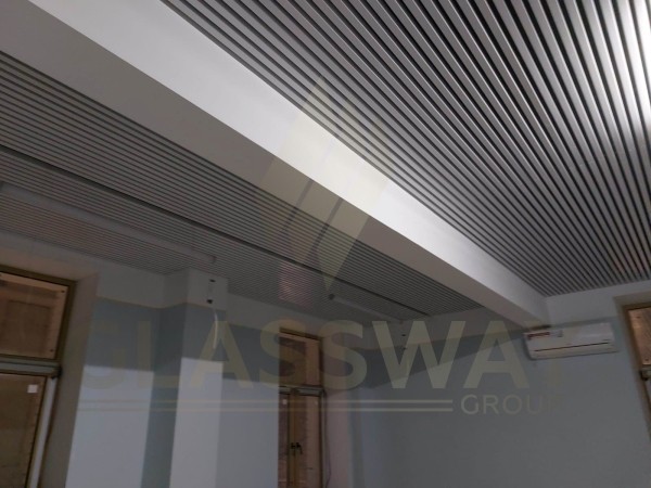 Реечный потолок Бард МультиКуб Zn, 0.5, 80х150 Бело-алюминиевый RAL 9006