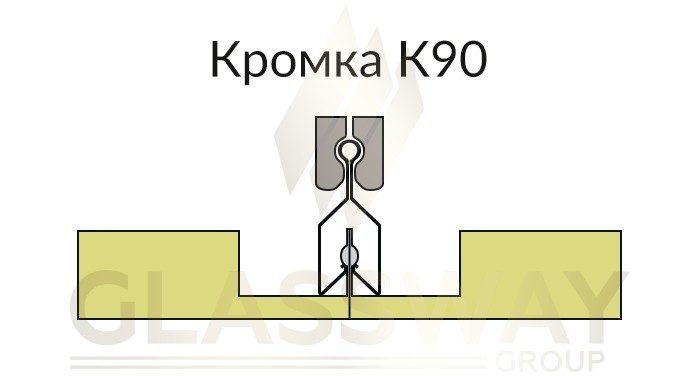 Схема крепления плиты потолка Clip In K90