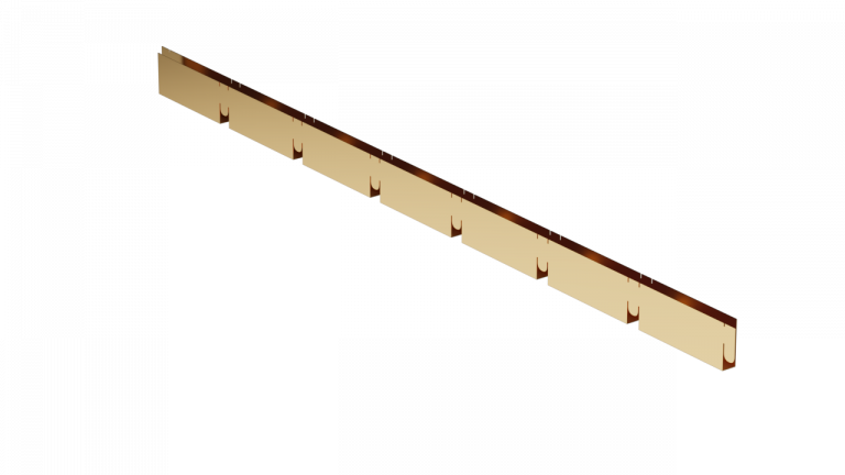 Профиль «папа» грильято GW эконом золотой 86х86 600мм